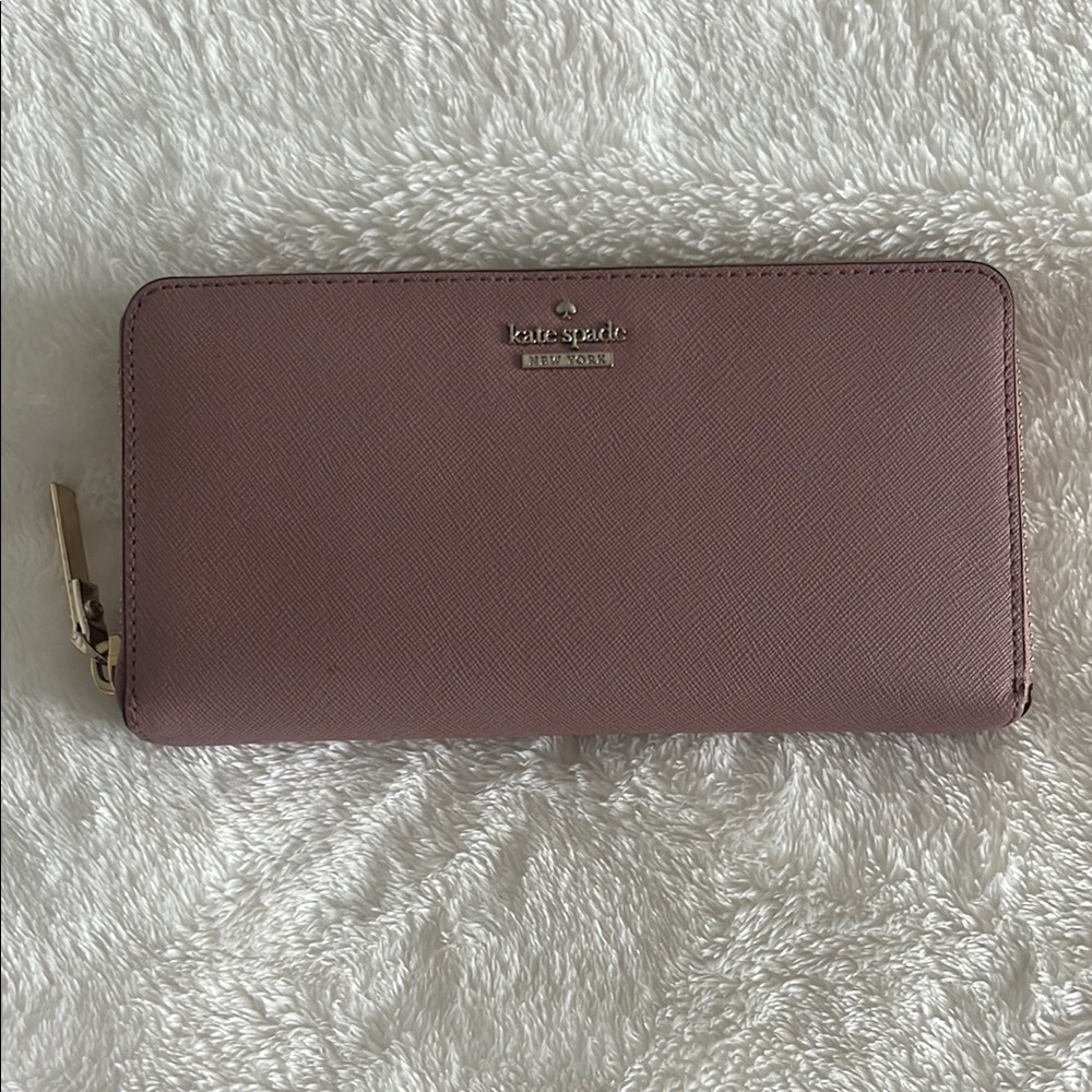 Kate Spade Pink Leather Wallet Sleek Design